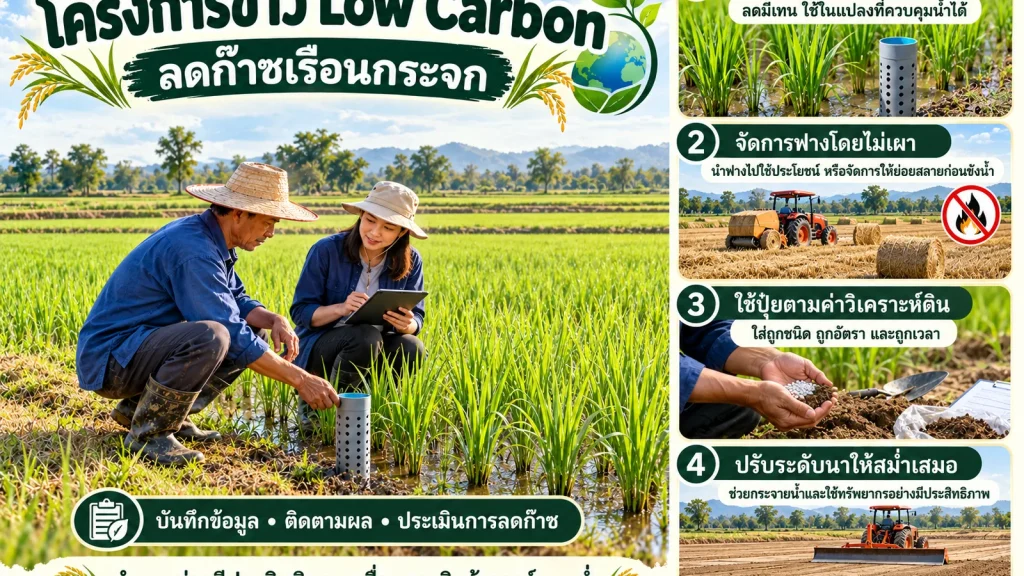 โครงการข้าว Low Carbon